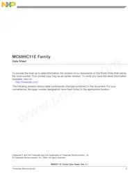 MC68HC11E1VFNE3 Datasheet Pagina 3