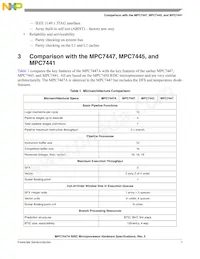 MC7447AVU1333LB Datasheet Page 7