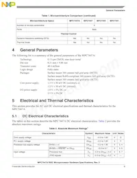 MC7447AVU1333LB Datasheet Page 9