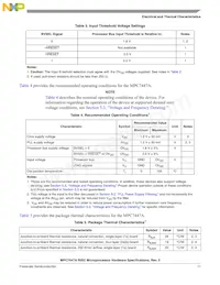 MC7447AVU1333LB Datasheet Page 11