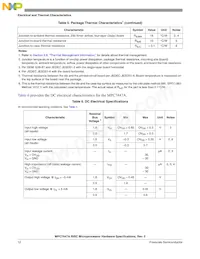 MC7447AVU1333LB Datasheet Page 12