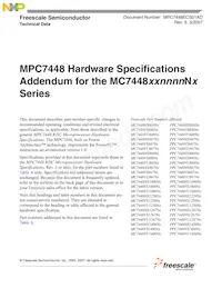 MC7448VS600ND Datasheet Copertura