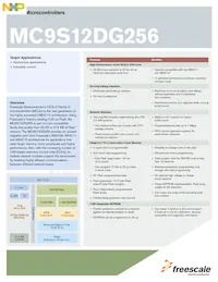 MC9S12DG256CFUER Datenblatt Cover