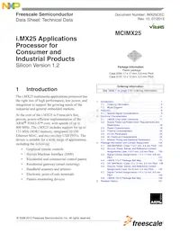 MCIMX258CVM4數據表 封面