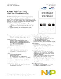 MK66FX1M0VMD18 Datasheet Cover