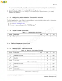 MKL16Z128VFT4R Datasheet Page 15