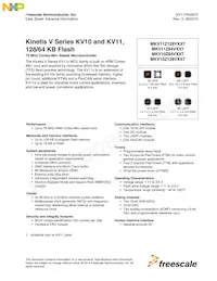 MKV10Z128VLH7 Datasheet Cover