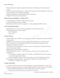 MKW31Z512VHT4R Datasheet Pagina 10