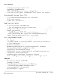 MKW36Z512VHT4 Datasheet Pagina 12