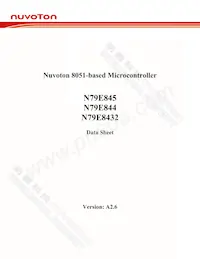 N79E845ASG Datenblatt Cover