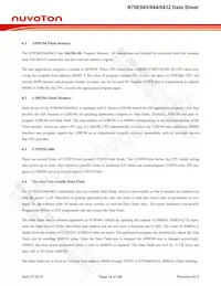 N79E845ASG Datasheet Page 14