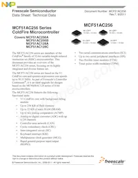 PCF51AC256BCPUE Datasheet Cover