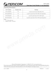 PT7C4302ZEE Datasheet Page 14