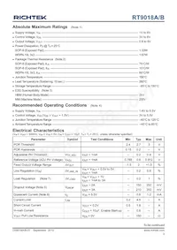 RT9018A-25GSP Datasheet Page 3