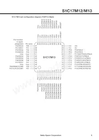 S1C17M13F101100-250 Datasheet Page 5