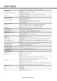 S1C17W15F002100-90 Datasheet Page 2