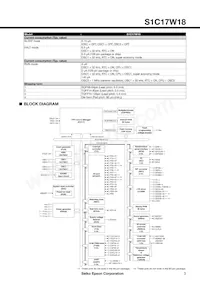 S1C17W18F101100-90 Datasheet Page 3