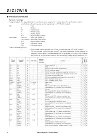 S1C17W18F101100-90 Datasheet Page 8