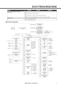 S1C17W36F001100-40 Datasheet Pagina 3