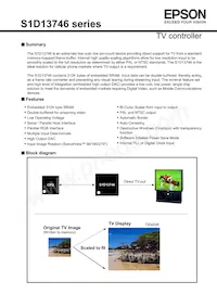 S1D13746F01A600-90 Datasheet Copertura