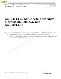 S9S08LG32J0CLK Datasheet Cover