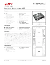 SI8901D-A01-GS Datasheet Cover
