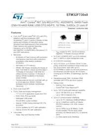 STM32F730I8K6 Datasheet Cover