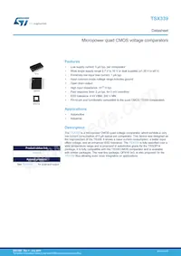 TSX339IDT Datasheet Cover