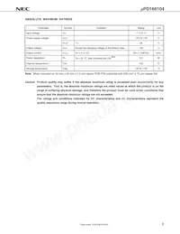 UPD166104GS-E1-AZ Datasheet Page 5