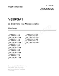 UPD70F3017AYF1-EA6-A Datasheet Pagina 3