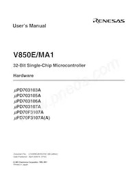UPD70F3107AGJ-UEN-A Datasheet Page 3