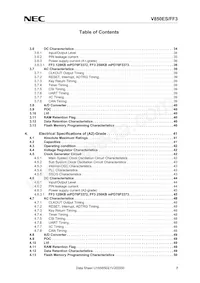 UPD70F3611M2GBA-GAH-AX數據表 頁面 7