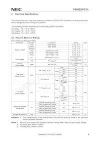 UPD70F3622M2GCA-UEU-AX Datenblatt Seite 9