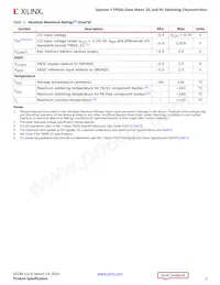 XC7S100-2FGGA676C Datasheet Page 2