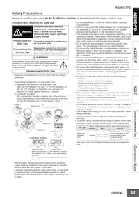 A22E-MK 데이터 시트 페이지 12