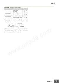 A4EG-BE2R041 Datasheet Page 12