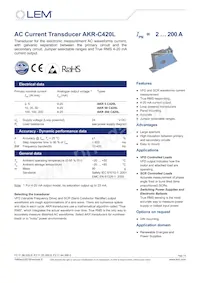 AKR200C420L Datasheet Cover