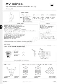 AV02820KMZQ/UL Datasheet Pagina 6