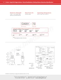 CA201-73 Datasheet Page 2