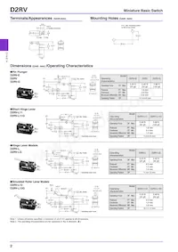 D2RV-L22E Datasheet Page 2