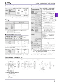 D2SW-01L2H Datasheet Page 3