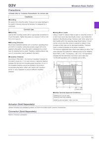 D3V-6G5M-1A3 Datasheet Page 11