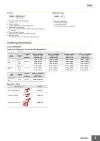 D4BL-3DRA Datasheet Page 2