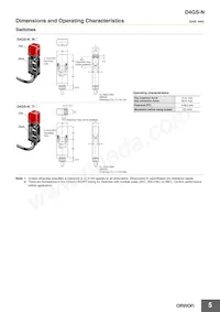 D4GS-N3T-5 Datasheet Page 5