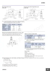 D4MC-5041 VCT 5M Datasheet Pagina 4