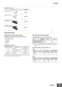 D4NS-3AD Datasheet Page 3