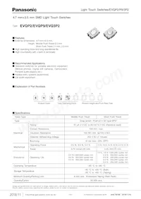 EVQ-P9W02M Datasheet Cover