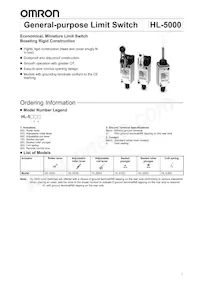 HL-5500數據表 封面