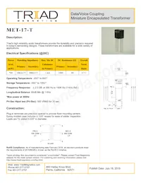 MET-17-T數據表 封面