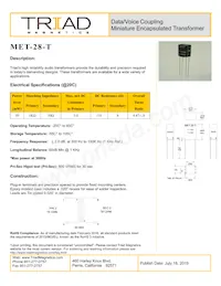 MET-28-T數據表 封面